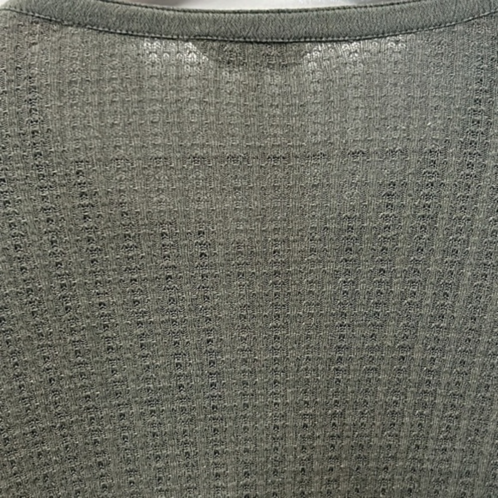 Lucky Brand Drop Needle Top- Dark Aloe-Linen Blend- Women's Small - Picture 15 of 16